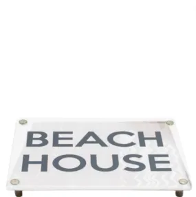 Acrylic Beach House Cheese Board with Legs