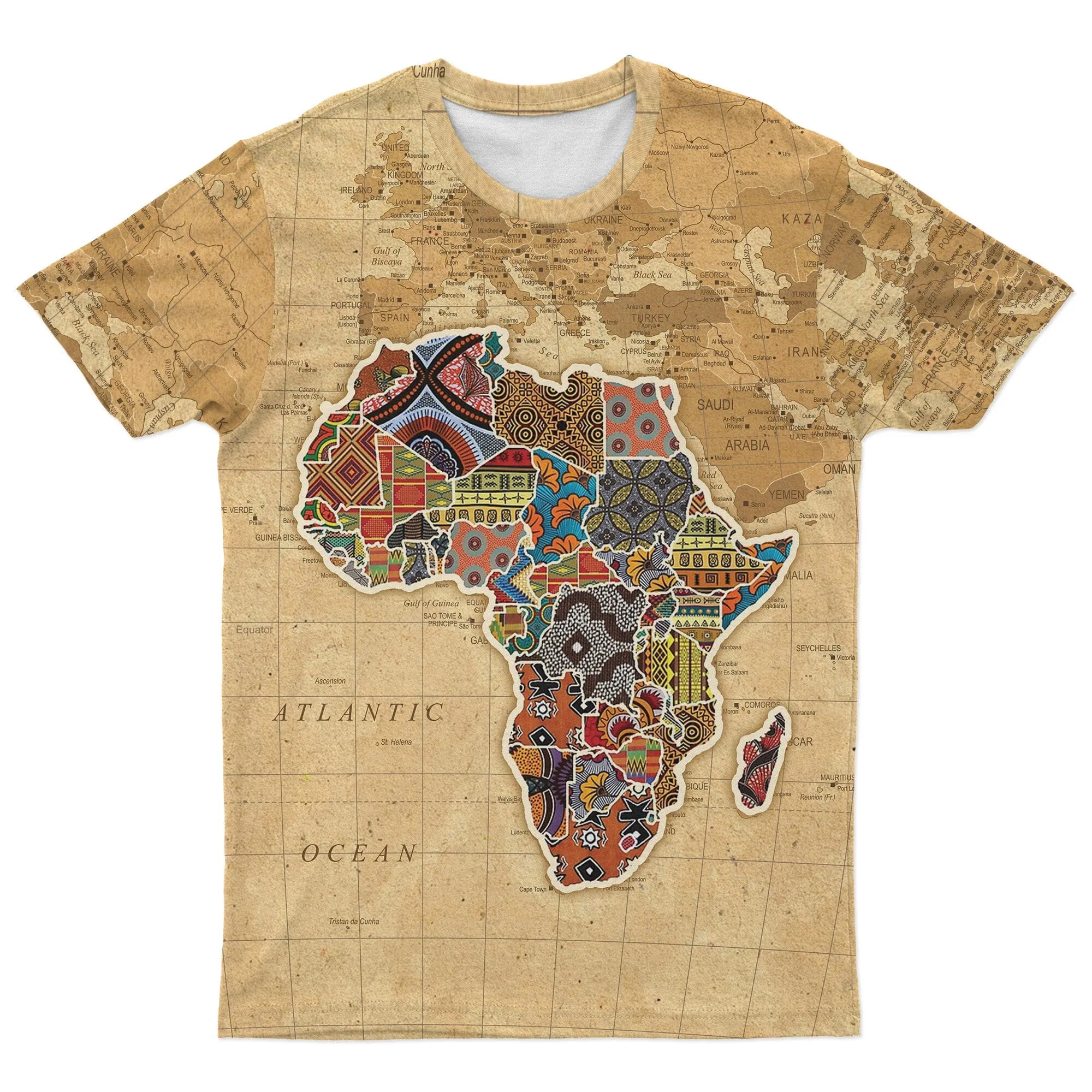 Africa On World Map T-Shirt