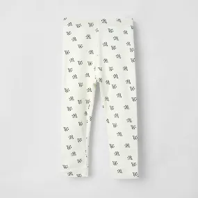 All-Over Printed Soft Cotton Legging For Girls