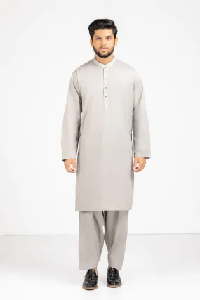 ASH GRAY-COTTON-KURTA SHALWAR (KSRS23-029)