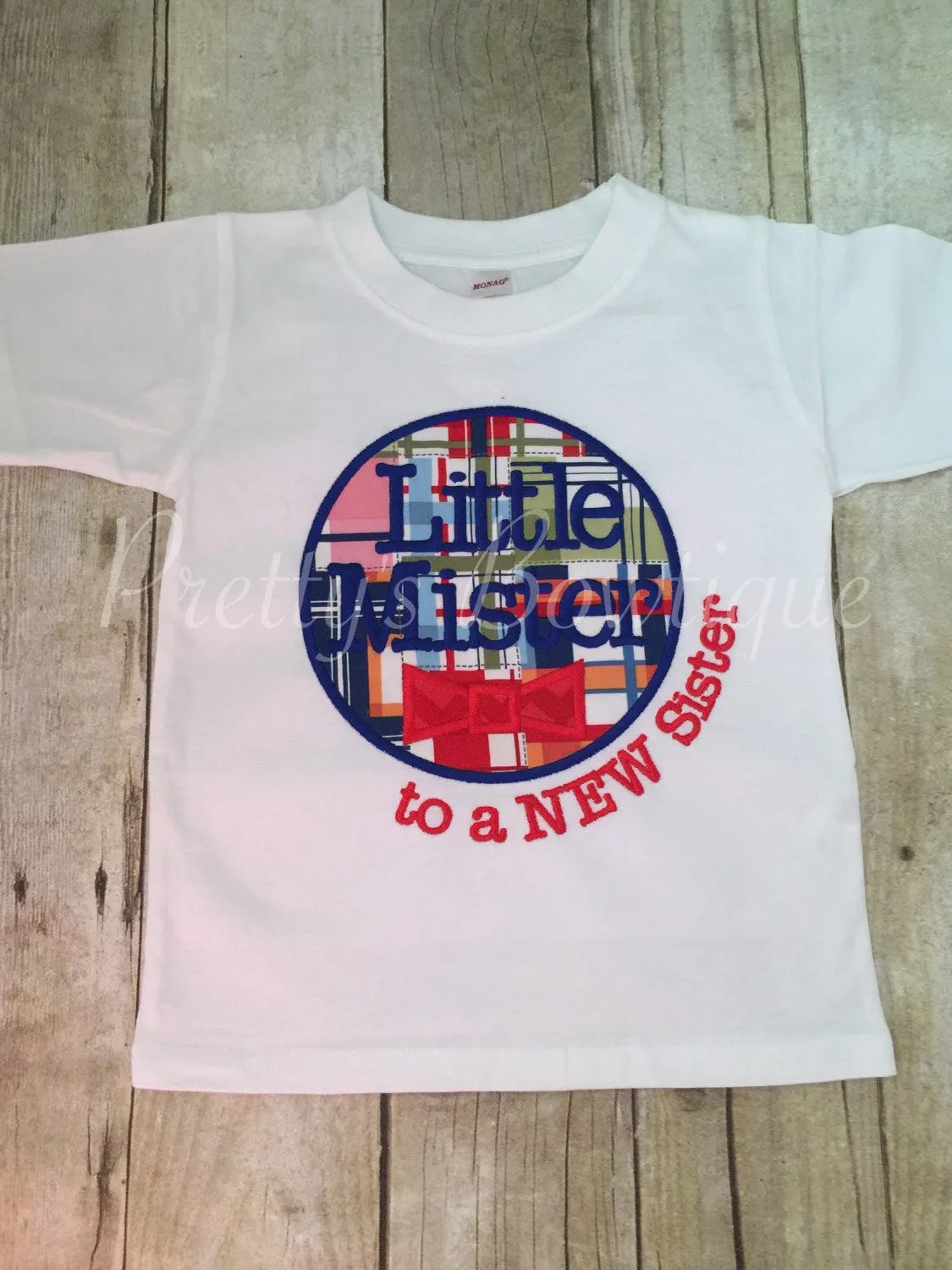 Big Brother Shirt Announcement shirt Little mister to a NEW sister can be customized