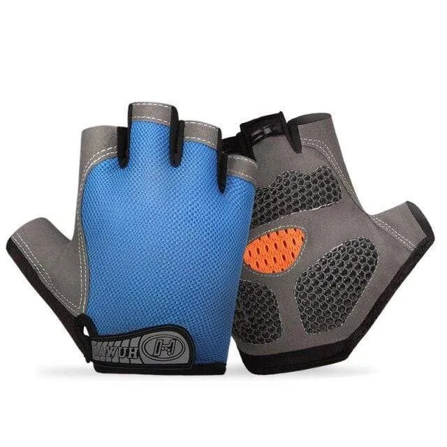 Bike Cycling Gloves Anti-slip Anti-sweat Men Women Half Finger Gloves Breathable Anti-shock Sports Gloves Bike Bicycle Gloves