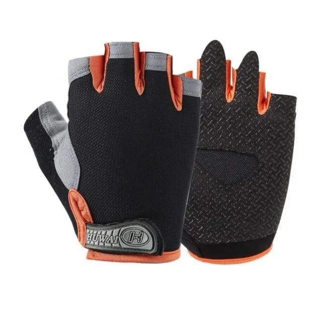 Bike Cycling Gloves Anti-slip Anti-sweat Men Women Half Finger Gloves Breathable Anti-shock Sports Gloves Bike Bicycle Gloves