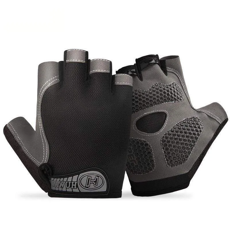 Bike Cycling Gloves Anti-slip Anti-sweat Men Women Half Finger Gloves Breathable Anti-shock Sports Gloves Bike Bicycle Gloves