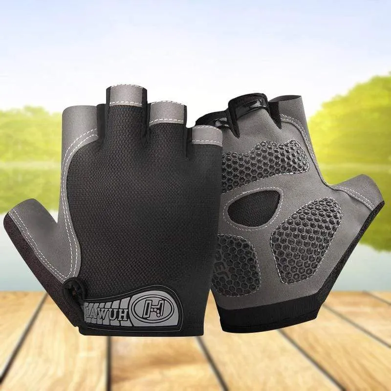 Bike Cycling Gloves Anti-slip Anti-sweat Men Women Half Finger Gloves Breathable Anti-shock Sports Gloves Bike Bicycle Gloves