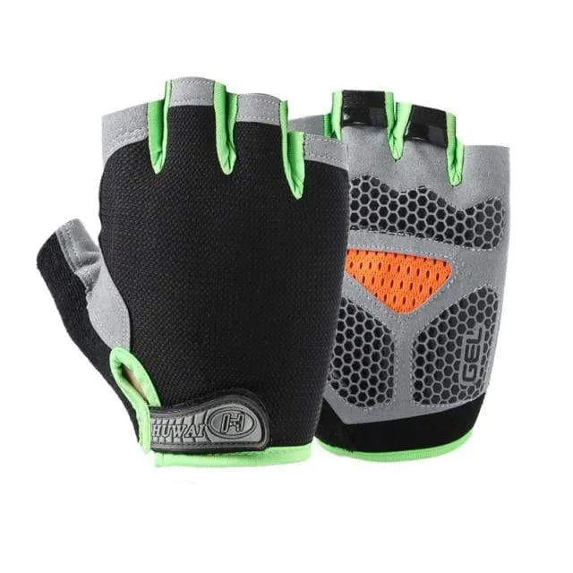 Bike Cycling Gloves Anti-slip Anti-sweat Men Women Half Finger Gloves Breathable Anti-shock Sports Gloves Bike Bicycle Gloves