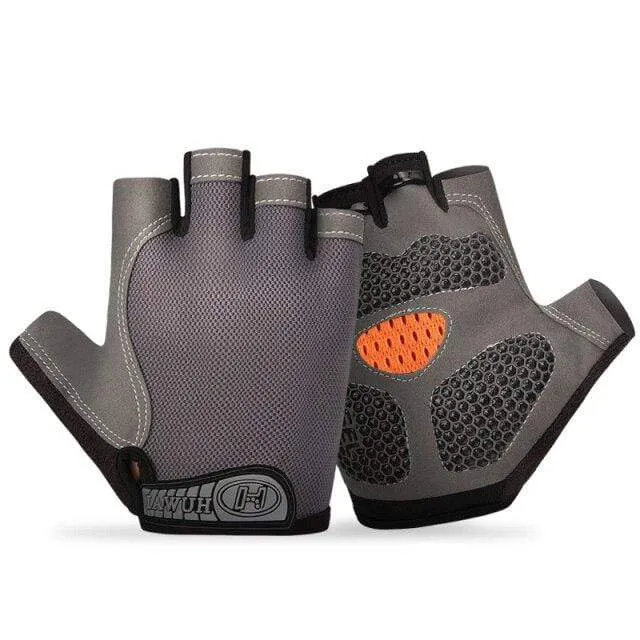 Bike Cycling Gloves Anti-slip Anti-sweat Men Women Half Finger Gloves Breathable Anti-shock Sports Gloves Bike Bicycle Gloves