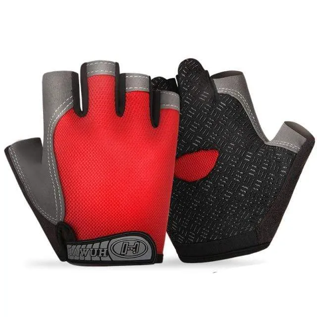 Bike Cycling Gloves Anti-slip Anti-sweat Men Women Half Finger Gloves Breathable Anti-shock Sports Gloves Bike Bicycle Gloves