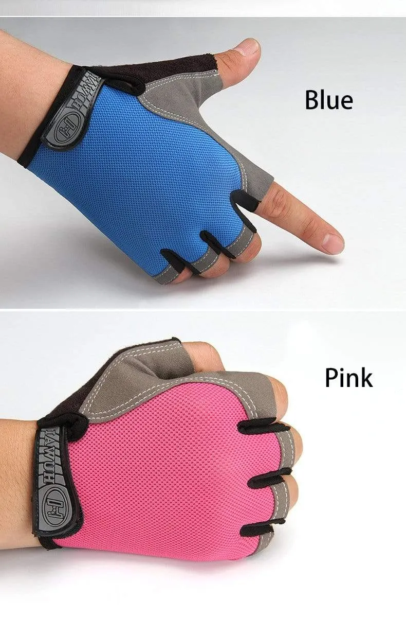 Bike Cycling Gloves Anti-slip Anti-sweat Men Women Half Finger Gloves Breathable Anti-shock Sports Gloves Bike Bicycle Gloves