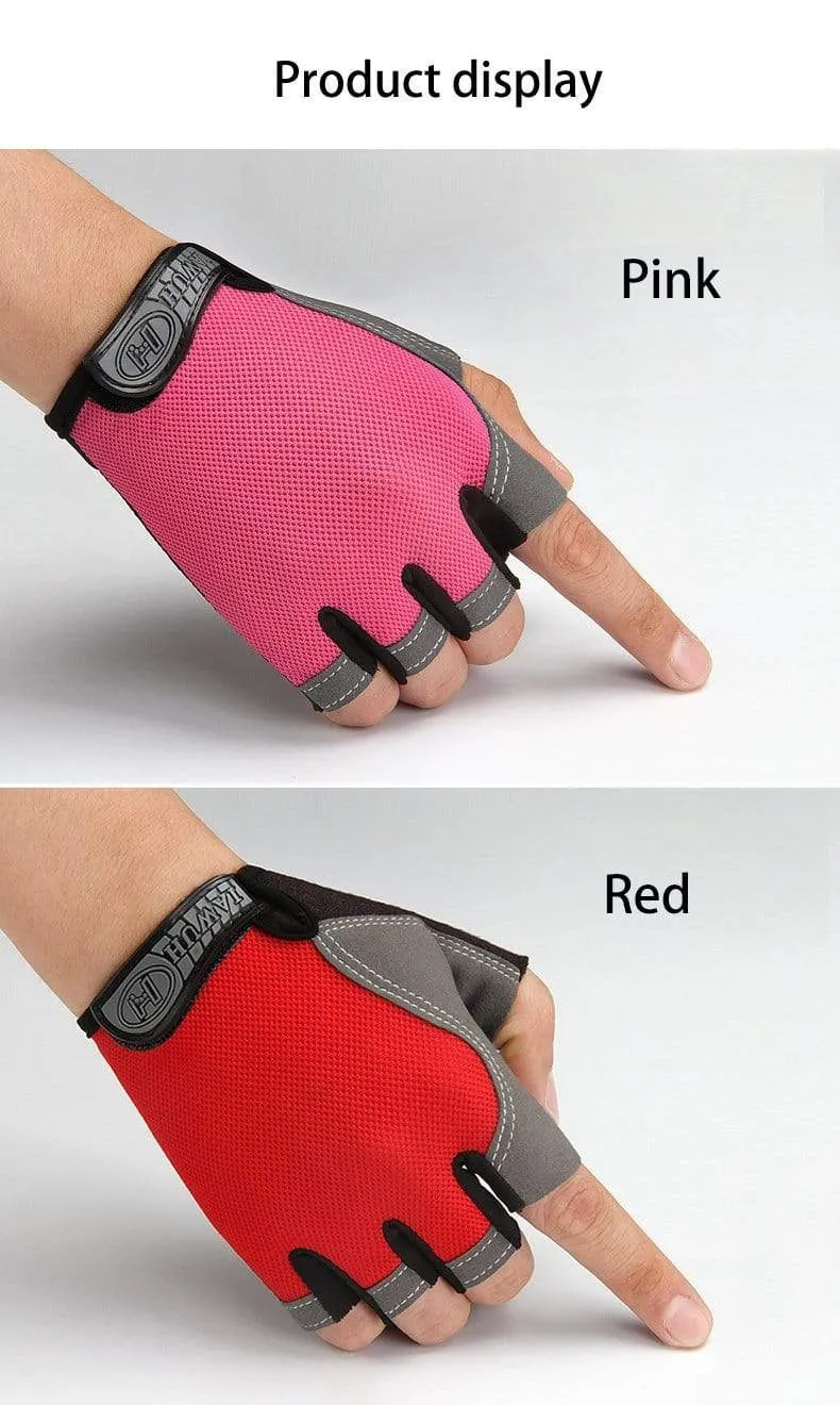 Bike Cycling Gloves Anti-slip Anti-sweat Men Women Half Finger Gloves Breathable Anti-shock Sports Gloves Bike Bicycle Gloves