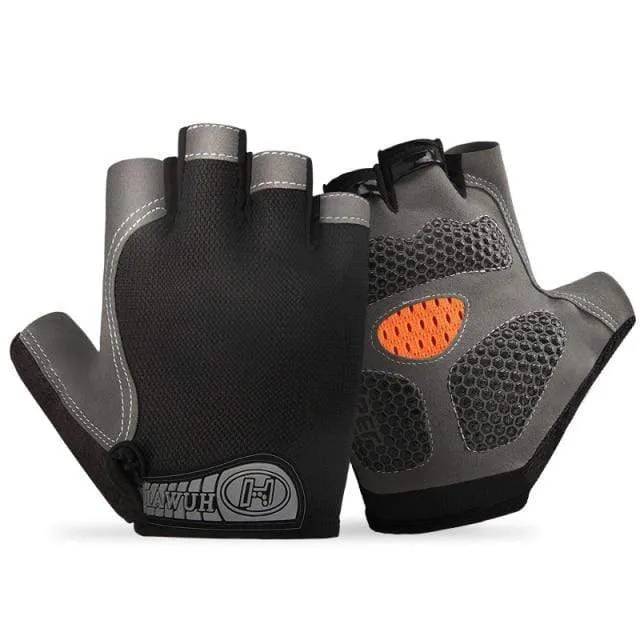 Bike Cycling Gloves Anti-slip Anti-sweat Men Women Half Finger Gloves Breathable Anti-shock Sports Gloves Bike Bicycle Gloves