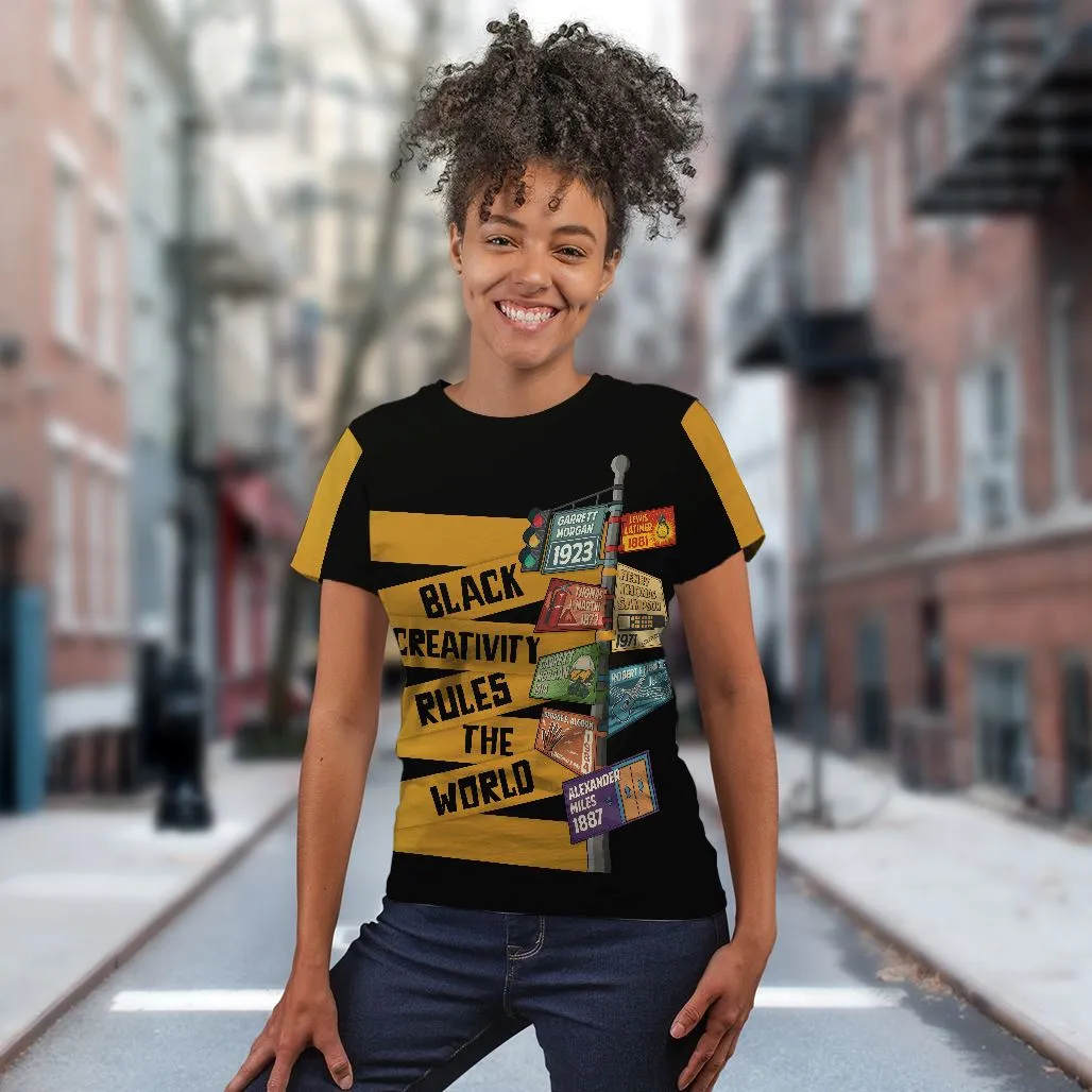 Black Creativity Rules The World T-shirt