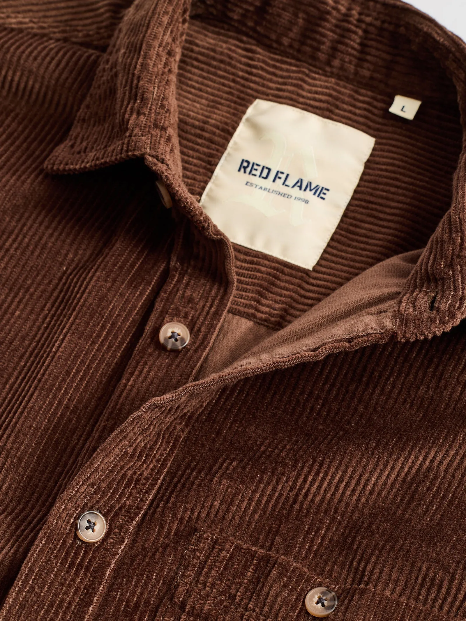 Brown Corduroy Over Shirt