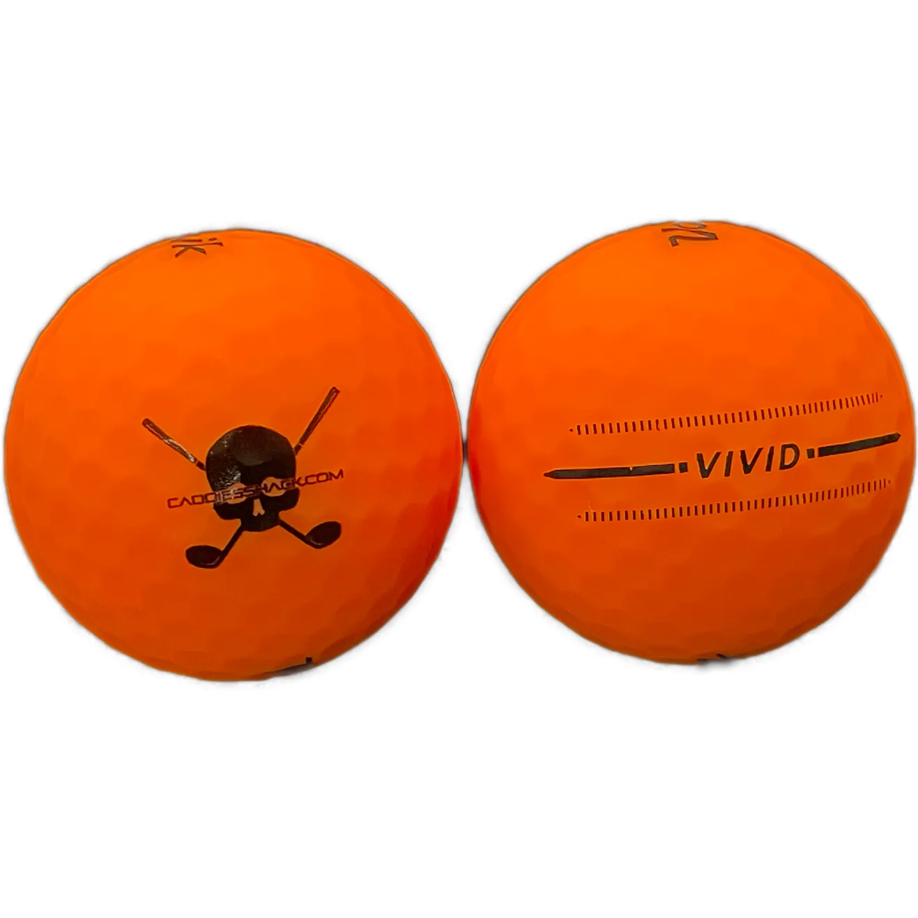 CaddiesShack Custom Jolly Rogers Skull & Crossbones Volvik Vivid Matte Golf Balls - Sleeve