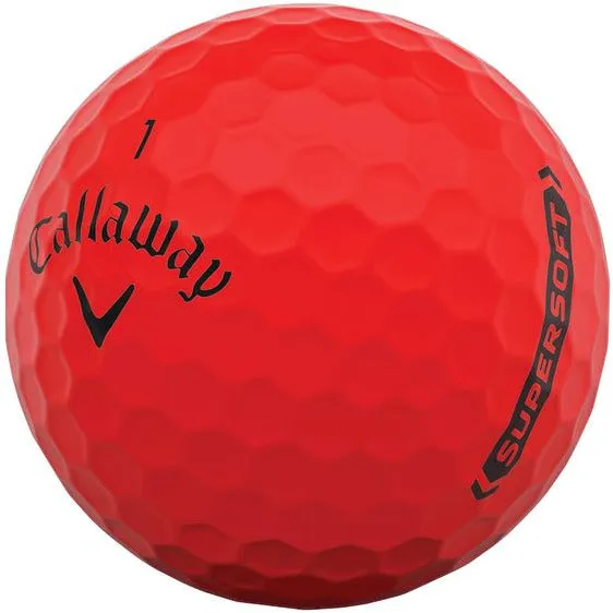 Callaway Balles Supersoft Rouge (boite de 12)