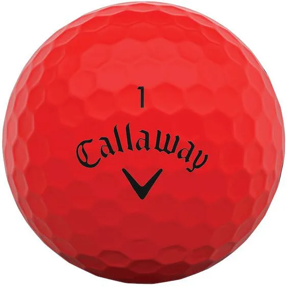 Callaway Balles Supersoft Rouge (boite de 12)