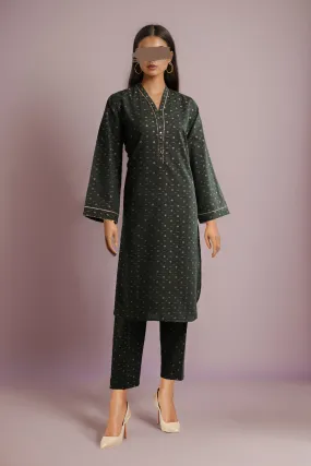 Cotton Jacquard Stitched 2 Piece (Shirt/Trouser)