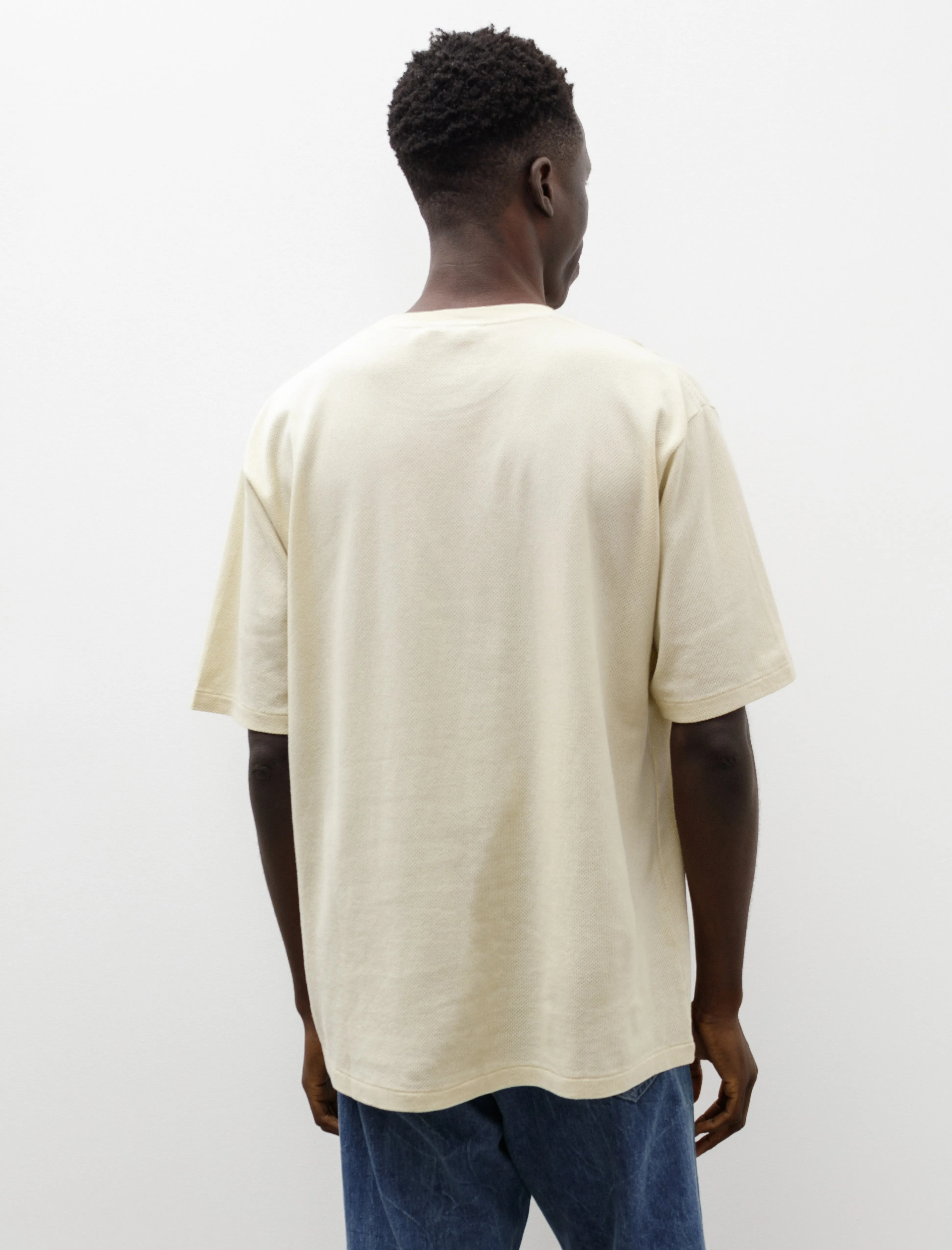 Cotton Mesh Dyed Tee Ivory