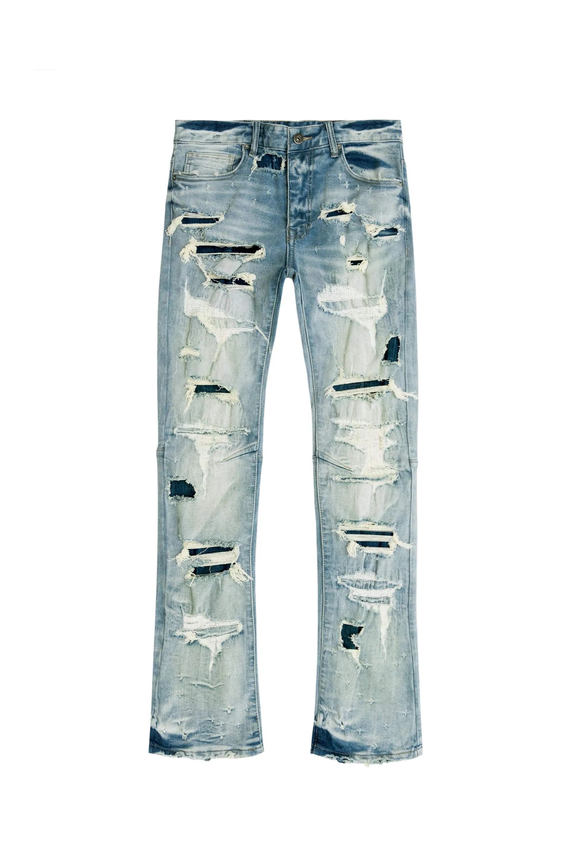 Double Layered Jeans - York Blue