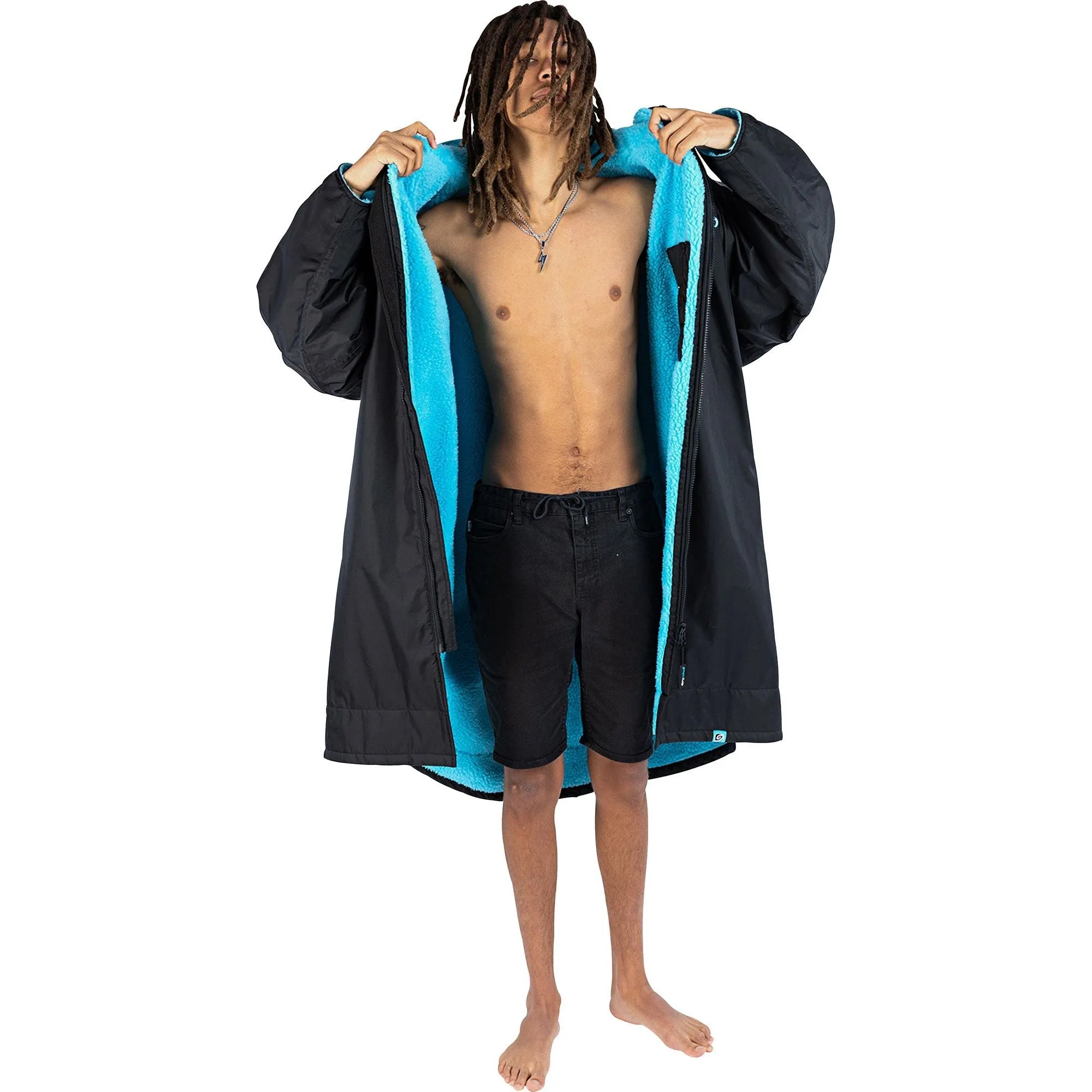 Dryrobe Advance Long Sleeve Changing Robe - Blue