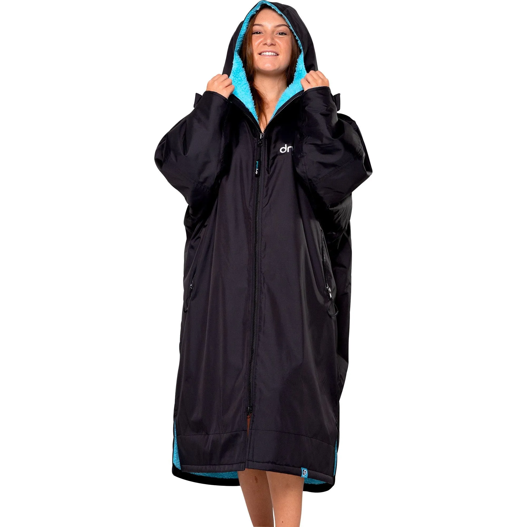 Dryrobe Advance Long Sleeve Changing Robe - Blue