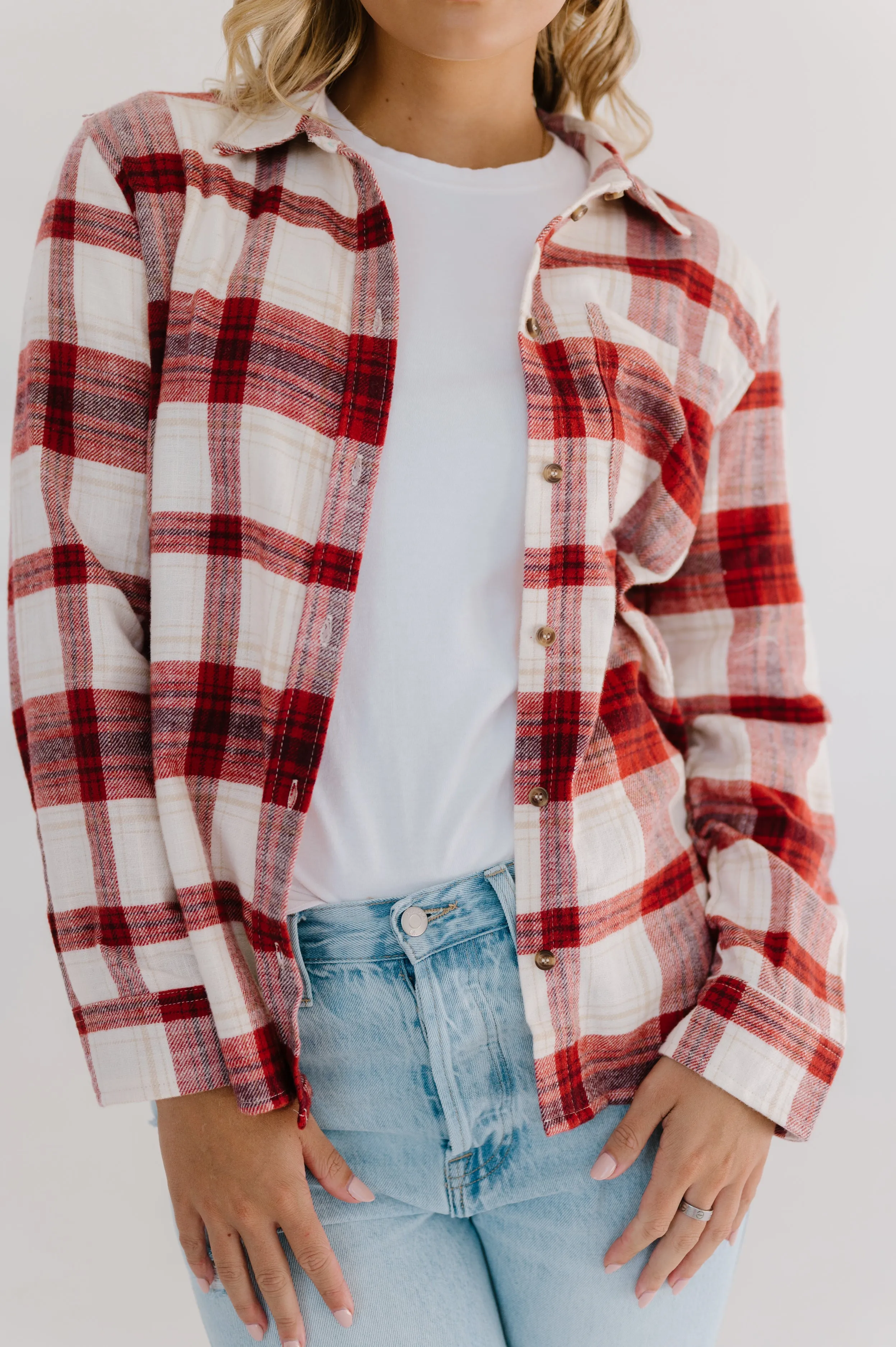 Flannel Plaid Top