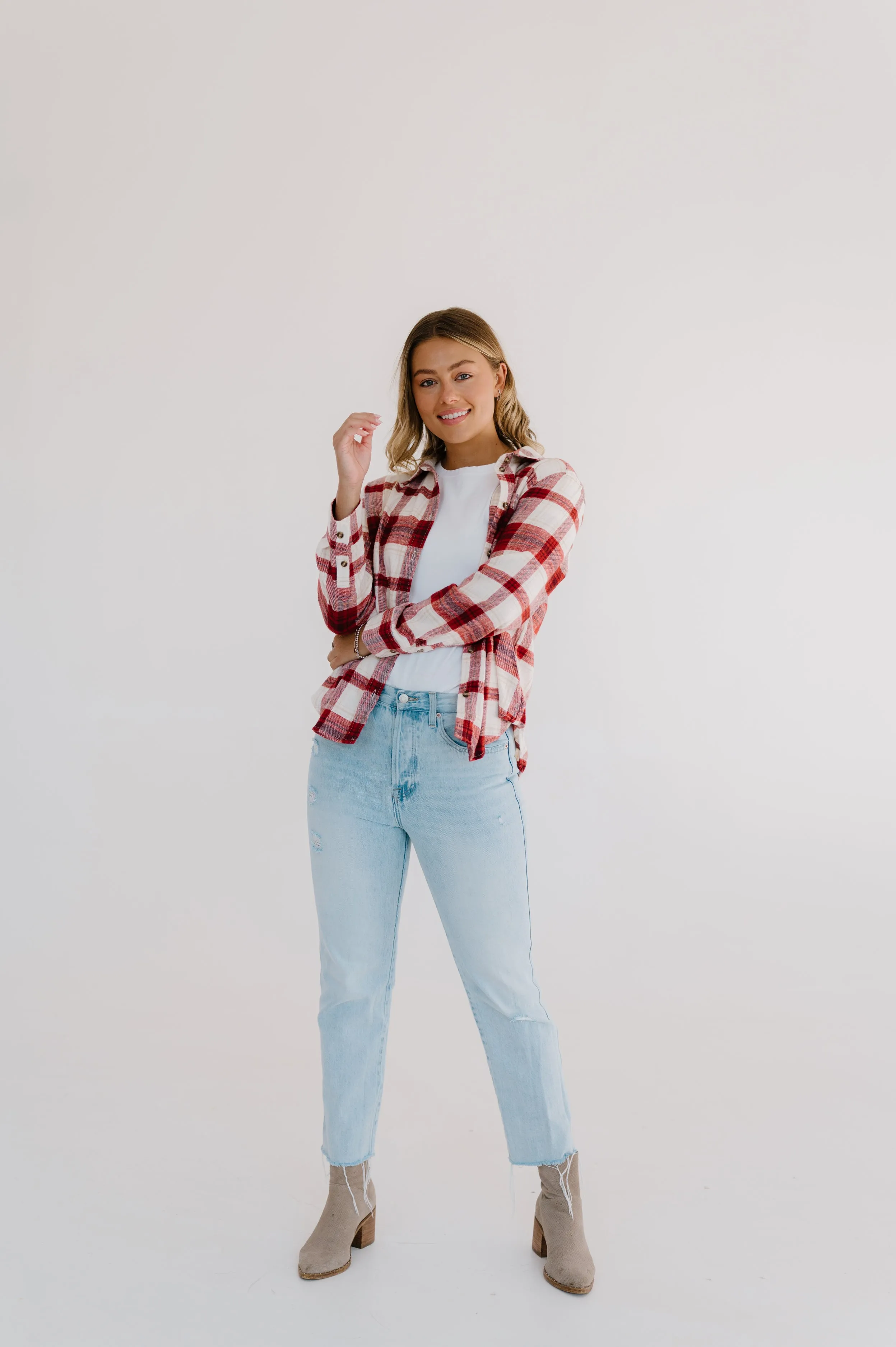 Flannel Plaid Top