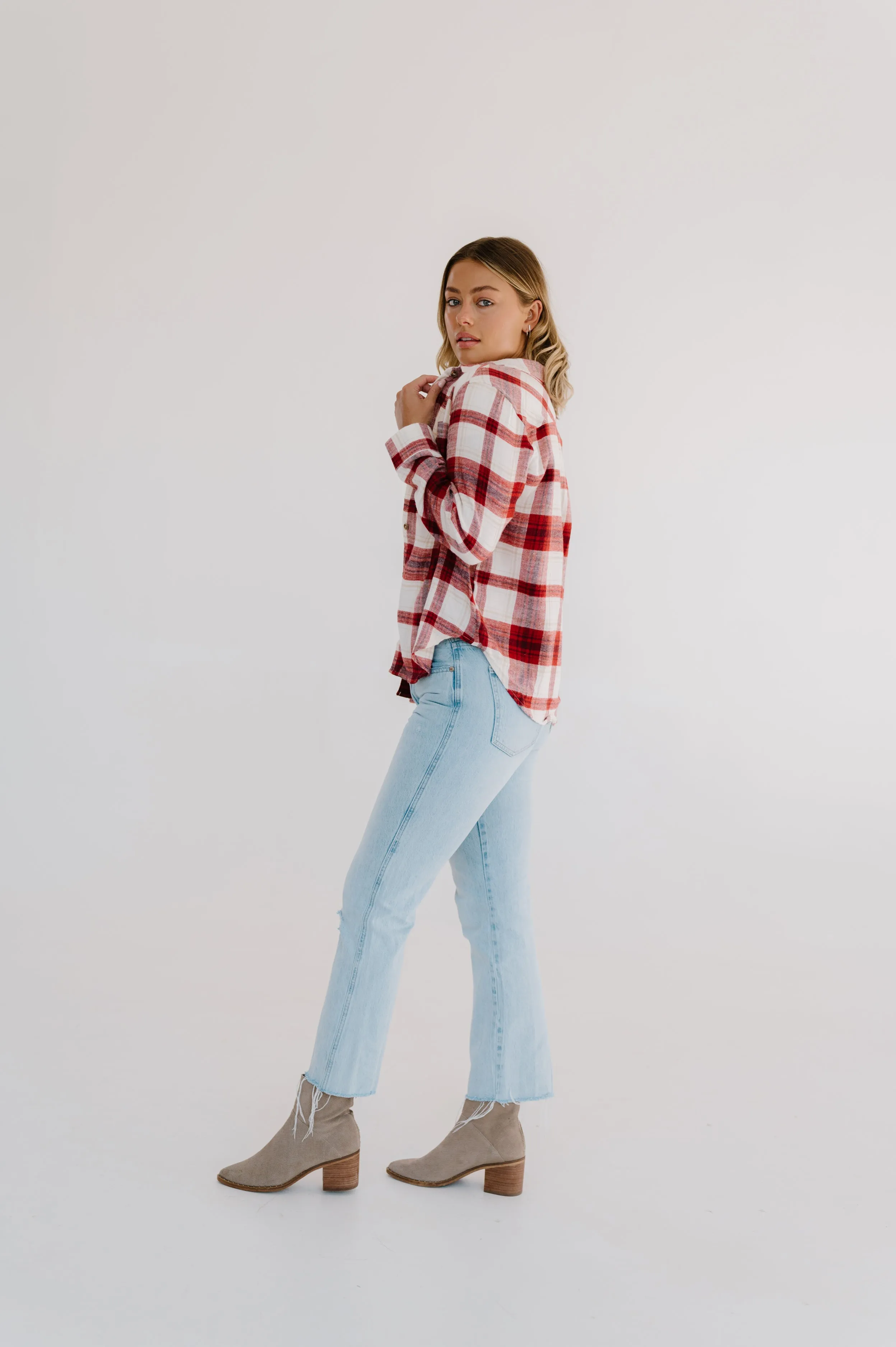 Flannel Plaid Top