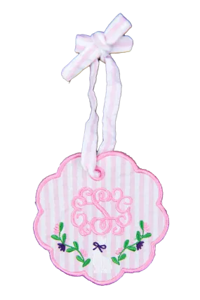 Floral Bunny Easter Basket Tag