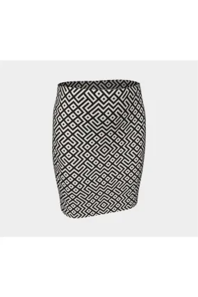 Geo Mazing Fitted Skirt