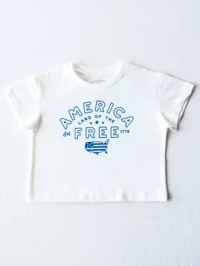 Graphic Tee - America Patriotic White