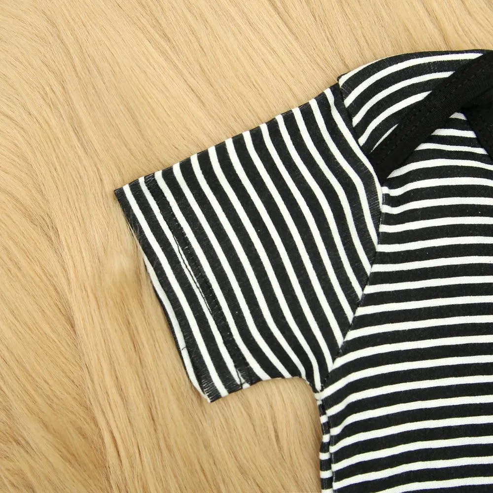 Imported Organic Striped Printed Cotton Baby Suite