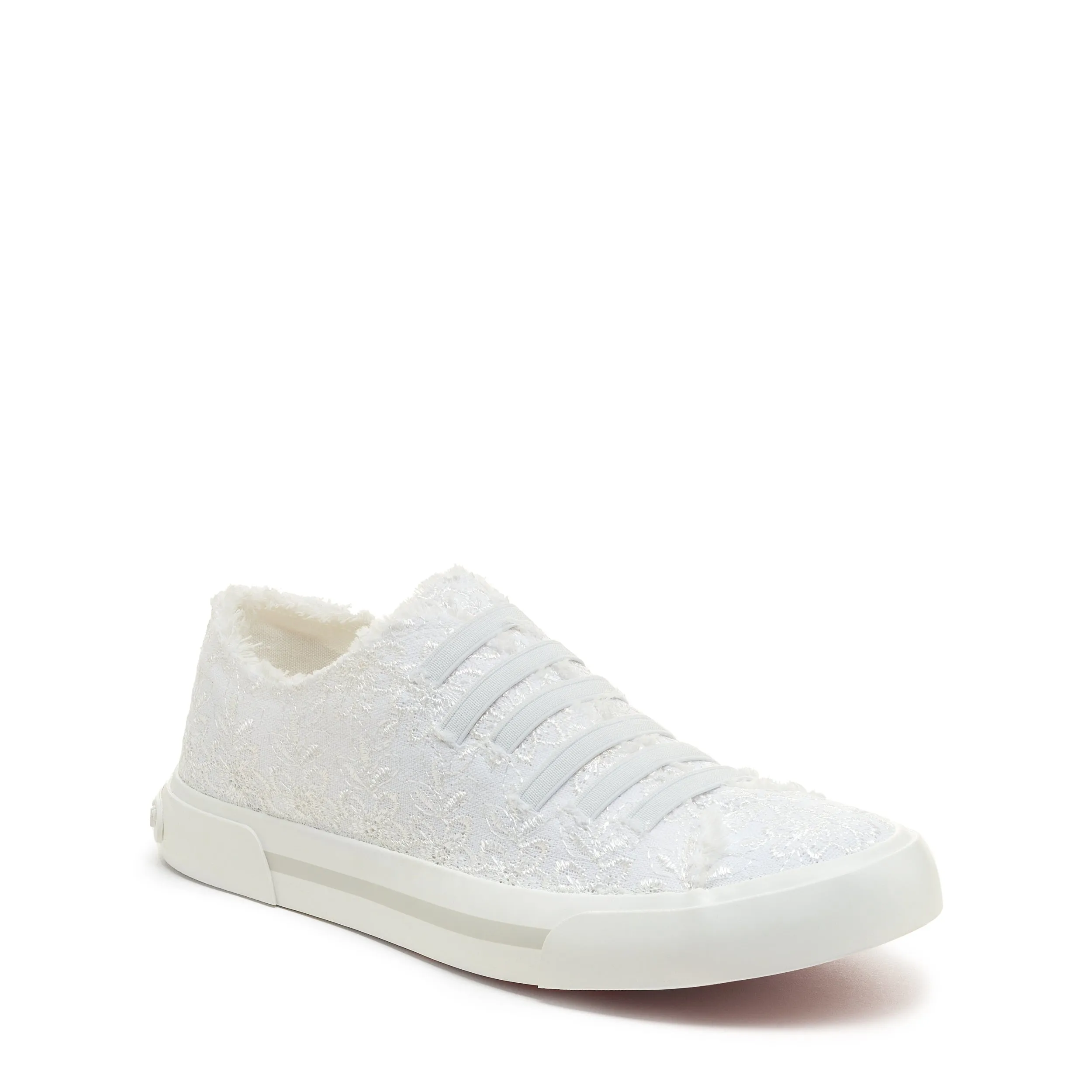 Jokes White Eyelet Slip On Trainers