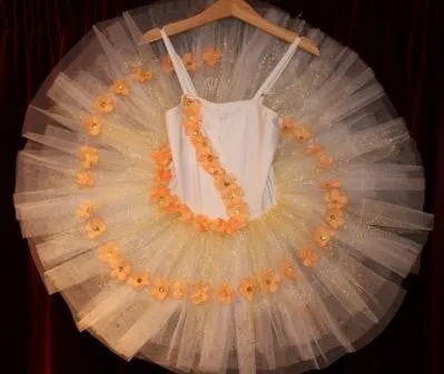 Just Ballet Peach floral tutu 4-5y