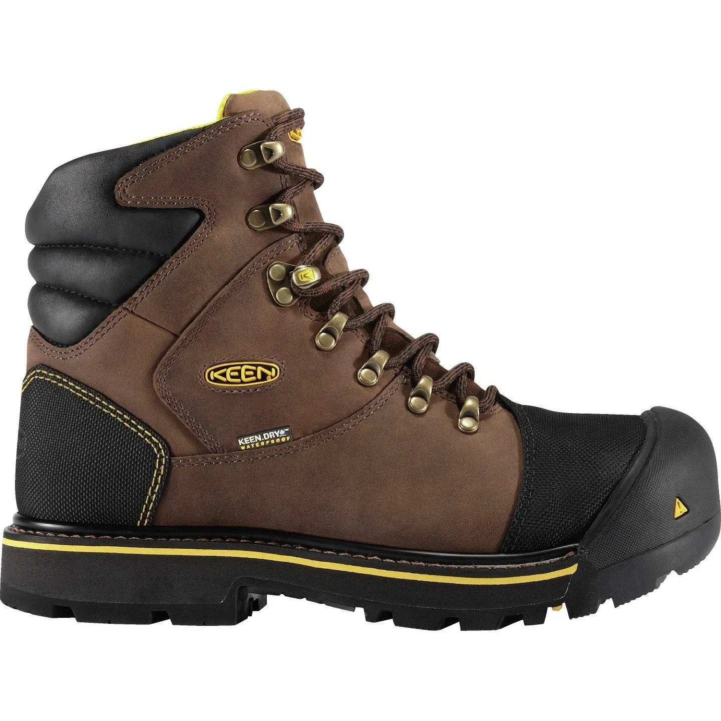 Keen Utility Men's Milwaukee Steel Toe WP Work Boots - Brown - 1009174