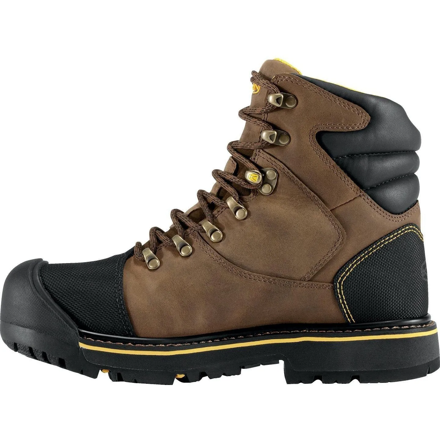 Keen Utility Men's Milwaukee Steel Toe WP Work Boots - Brown - 1009174