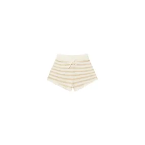 knit shorts || sand stripe