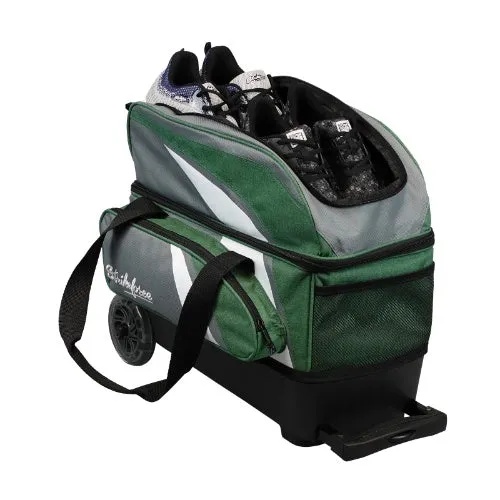 KR Strikeforce Cruiser Green Grey Double Roller Bowling Bag