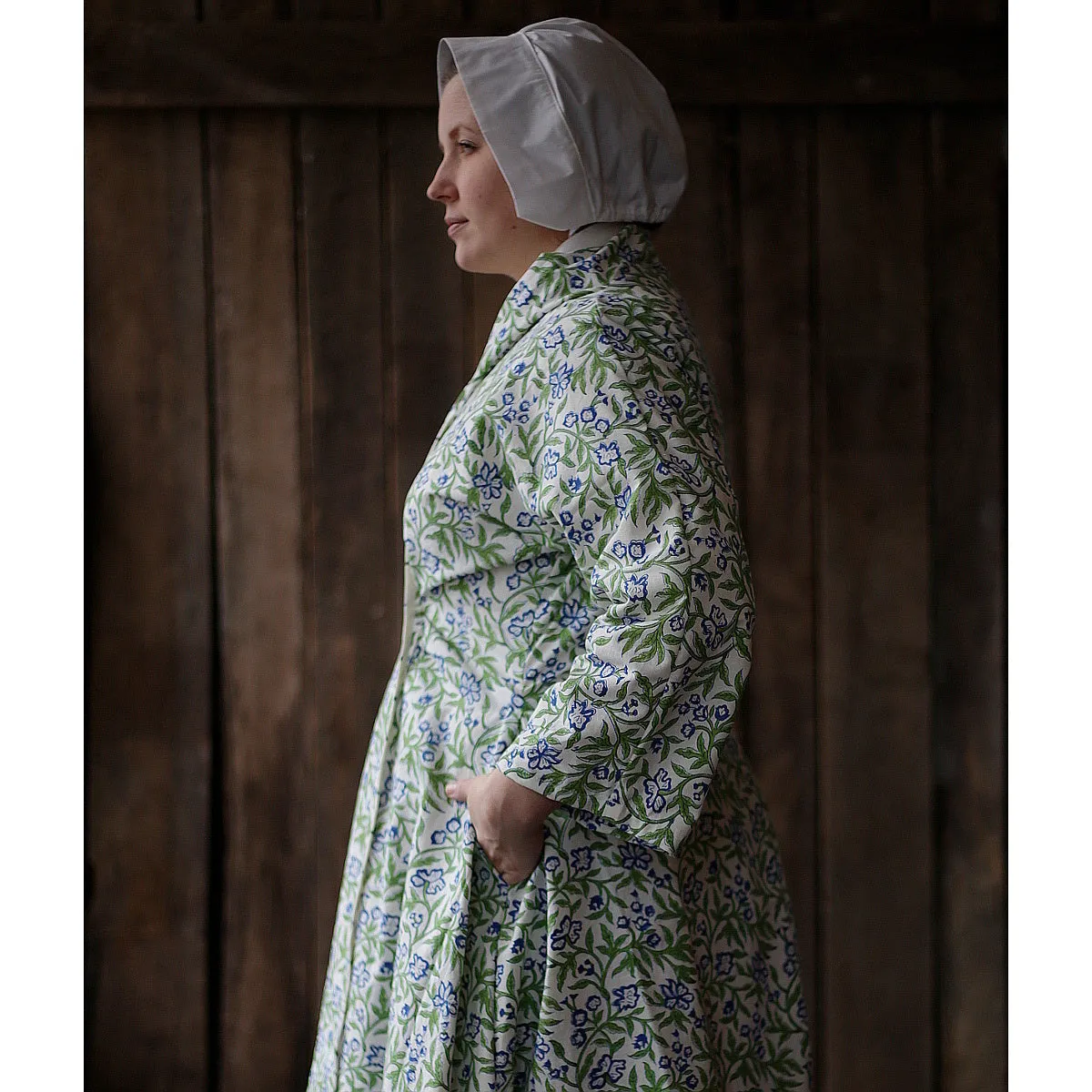 Ladies' Bed Gown in Cotton Twill