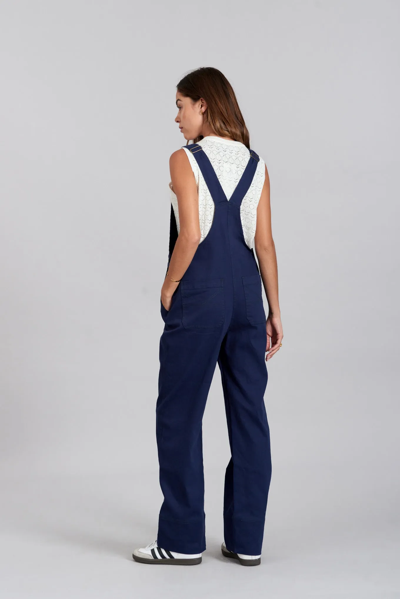 LENI - Cotton Dungarees Navy