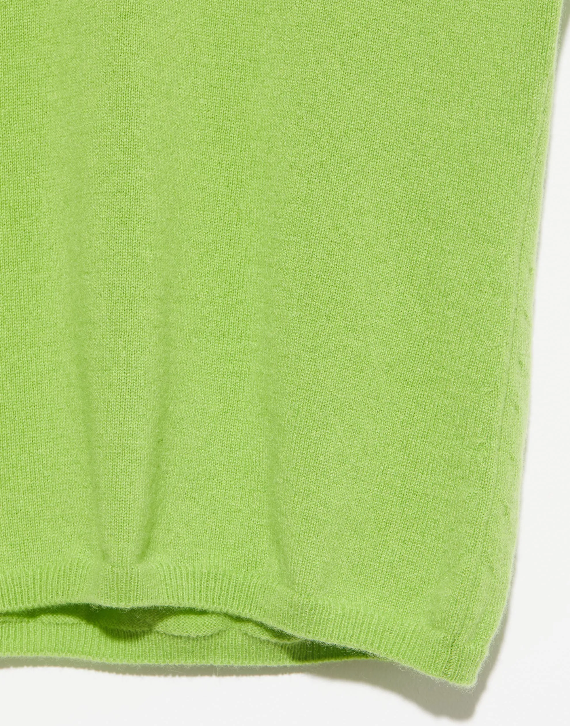 Lime Cashmere Short Sleeve Valenti Top