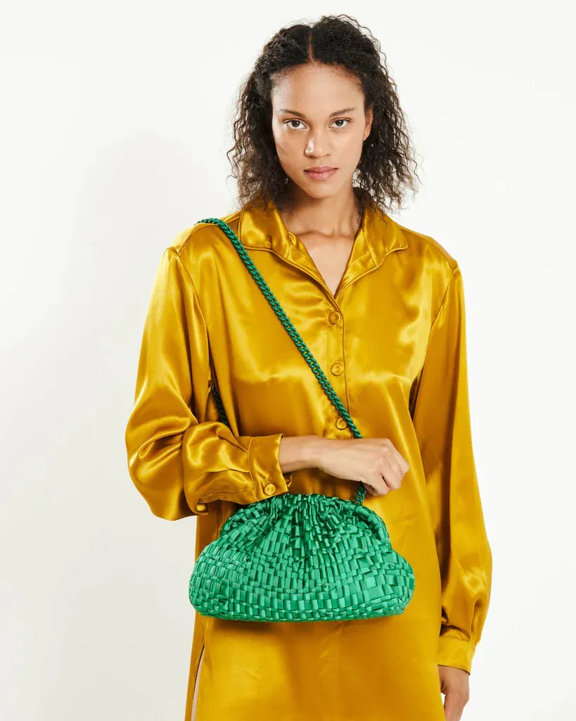 Maria La Rosa - Game - Crossbody Clutch Emerald