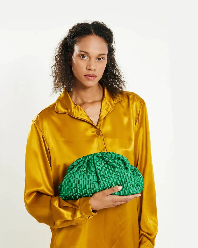 Maria La Rosa - Game - Crossbody Clutch Emerald