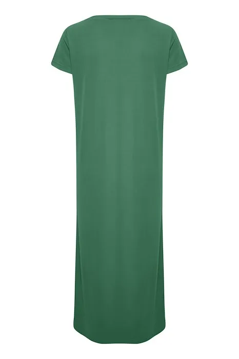 My Essential Wardrobe Saga Twist Dress in Ultramarine Green