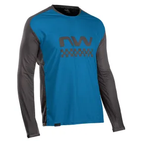 Northwave MTB Edge Long Sleeve Jersey - Blue/Black