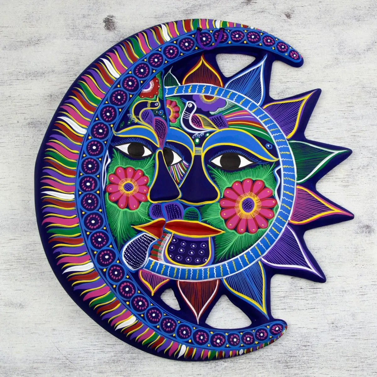 Novica Eclipse Of Love Ceramic Wall Adornment