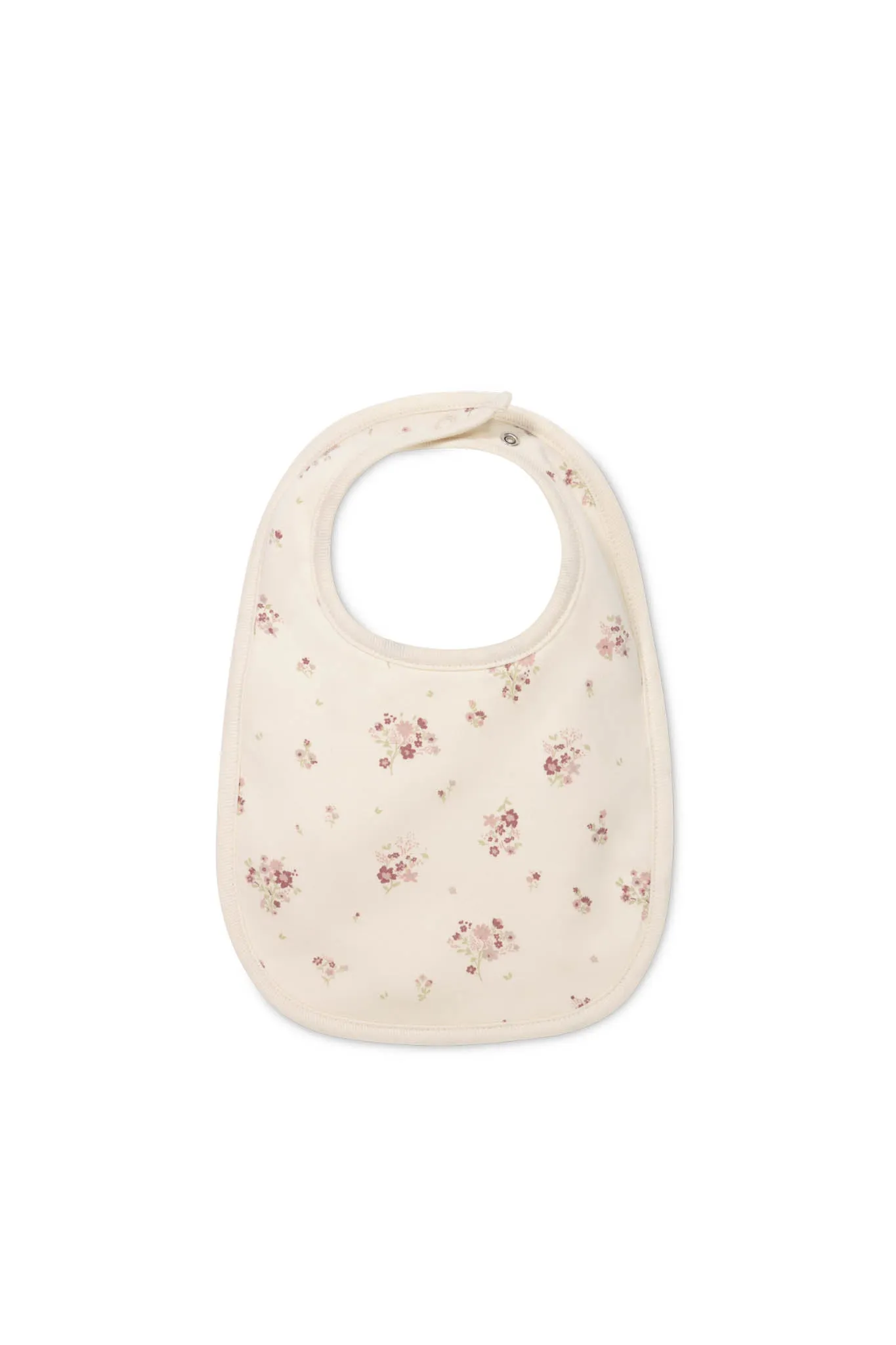 Organic Cotton Bib - Lauren Floral Tofu