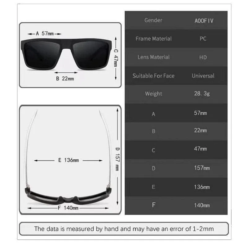 Polarized Sunglasses Square Men Women Famous Brand Designer Driving Sun Glases UV400 Polaroid Sunglasses for Women Men