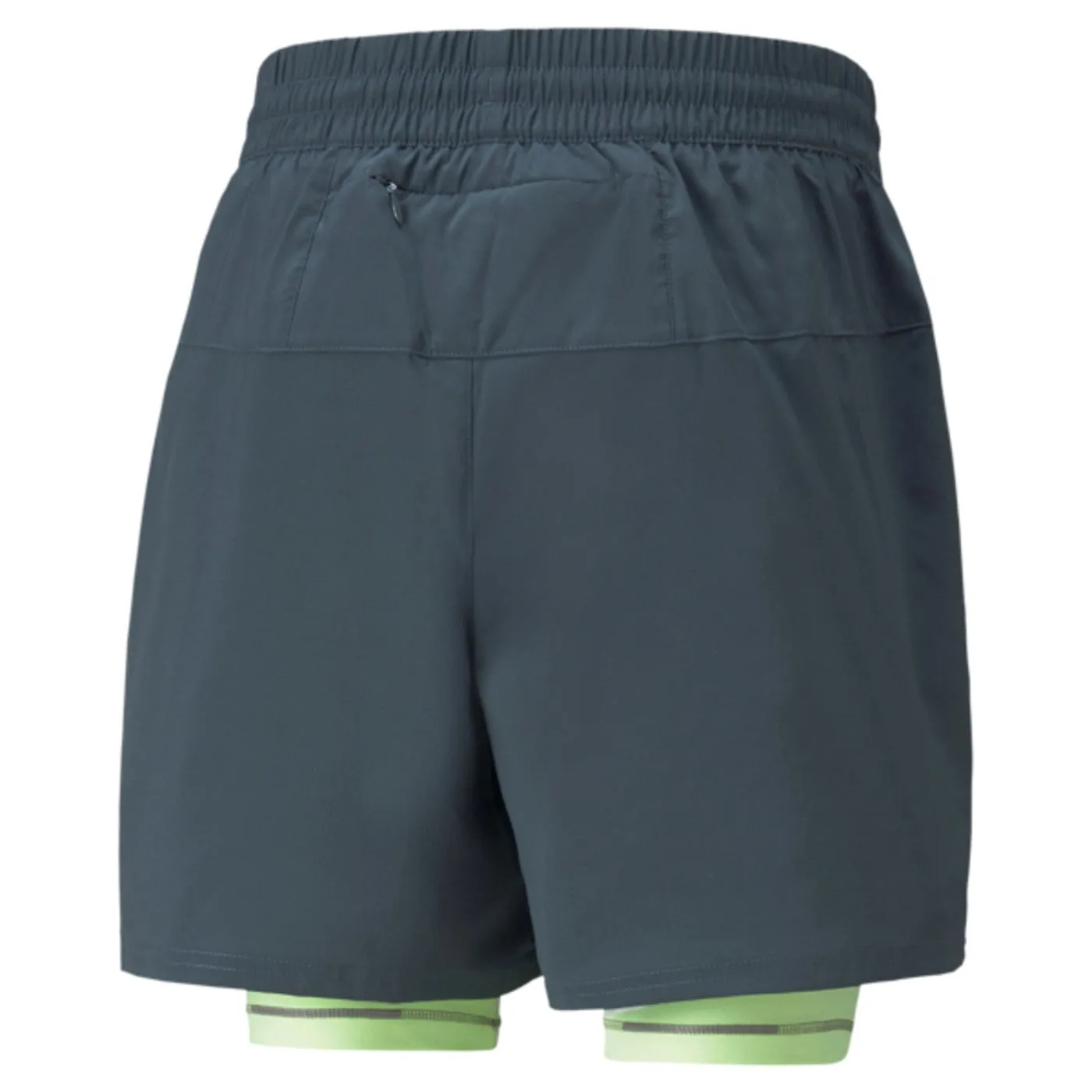 Puma Run 2IN1 5 racing sports shorts 521049-42 grey-acid green