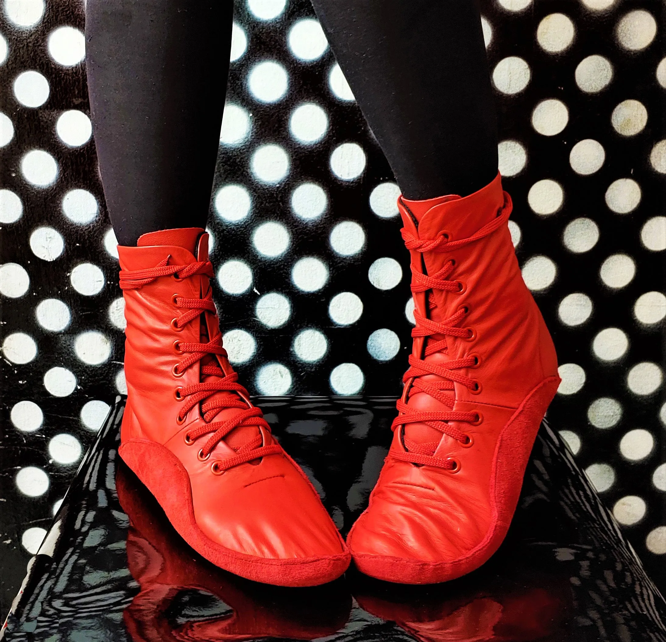 RED Tightrope Shoes Jazz Boot Style